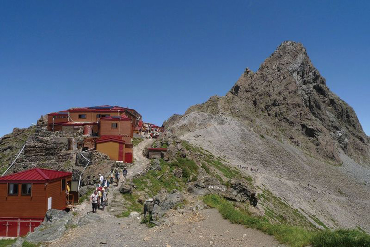 Mountain clinic opens during summer season at Yarigatake Sanso mountain lodge.
